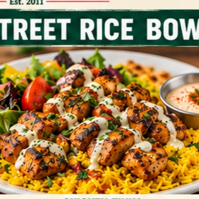 Samosa Chaat Rice bowl.