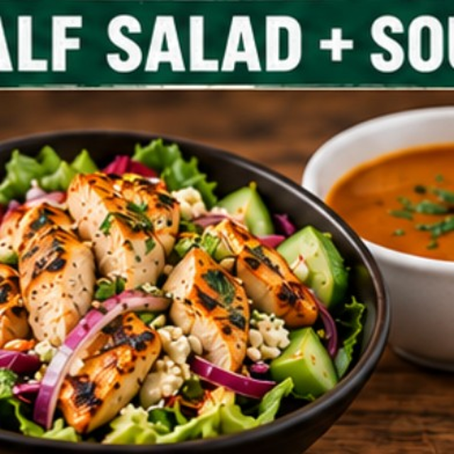 Half salad.